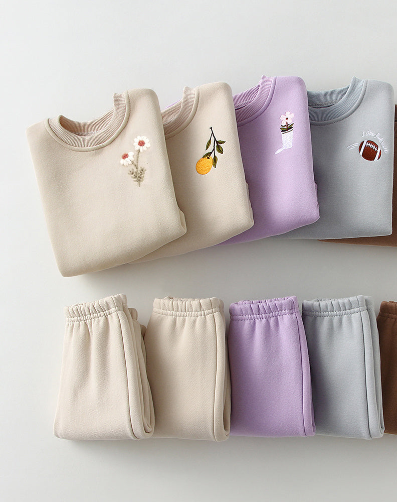 2-teiliges Baby-Winterset – Pullover & Hose mit Stickerei