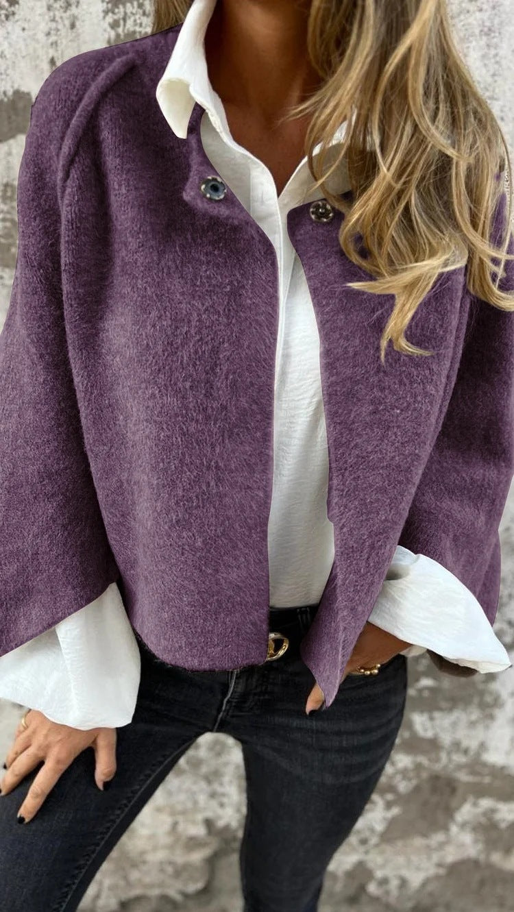 Cashmere-Look Batwing-Cardigan