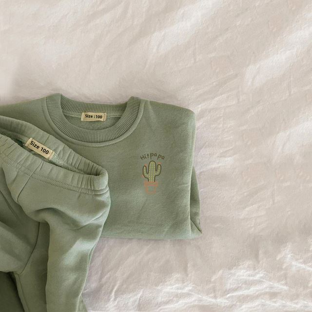2-teiliges Baby-Winterset – Pullover & Hose mit Stickerei