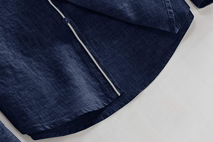 Leichtes Sommer-Hemd für Herren – Langer Strickmantel mit langen Ärmeln, schlicht & stilvoll