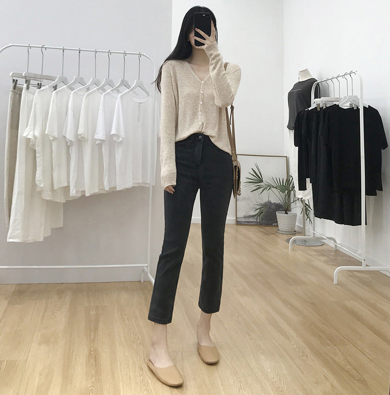 Straight Leg Damenjeans – Bequemer Allrounder mit geradem Schnitt & hohem Bund