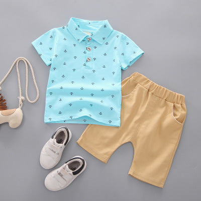 Maritimer Look für kleine Abenteurer – Kinder-Set mit Ankerprint