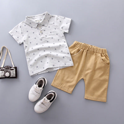 Maritimer Look für kleine Abenteurer – Kinder-Set mit Ankerprint