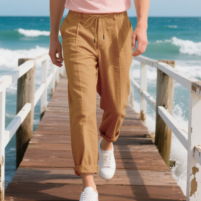 Herren Sommerhose aus Leinen – Leicht, atmungsaktiv & stylisch mit geradem Schnitt