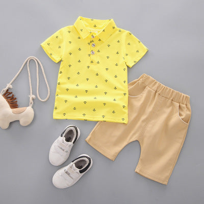 Maritimer Look für kleine Abenteurer – Kinder-Set mit Ankerprint