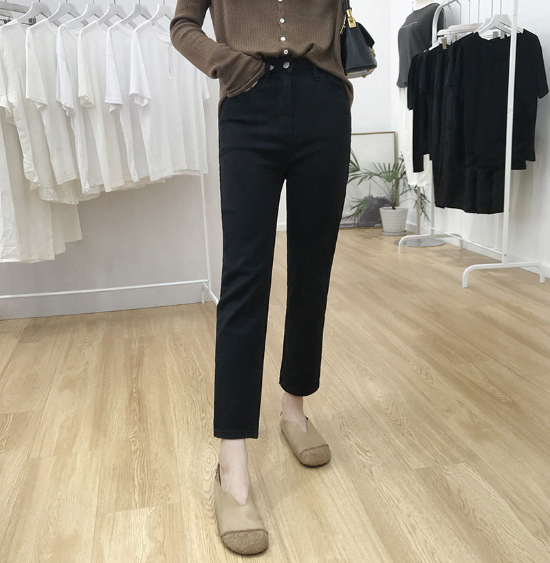 Straight Leg Damenjeans – Bequemer Allrounder mit geradem Schnitt & hohem Bund