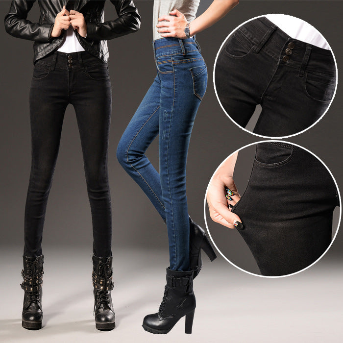High Waist Damenjeans – Figurformende Stretch-Jeans mit Vintage-Waschung