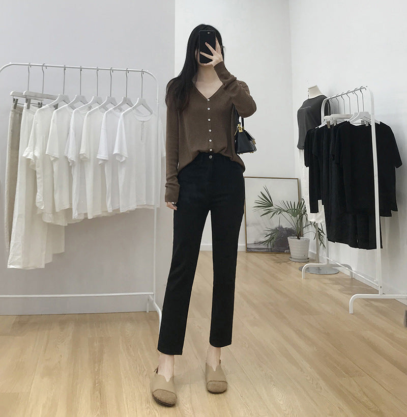 Straight Leg Damenjeans – Bequemer Allrounder mit geradem Schnitt & hohem Bund