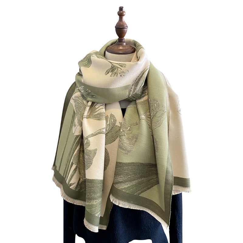Weicher Boho-Schal mit Fransen