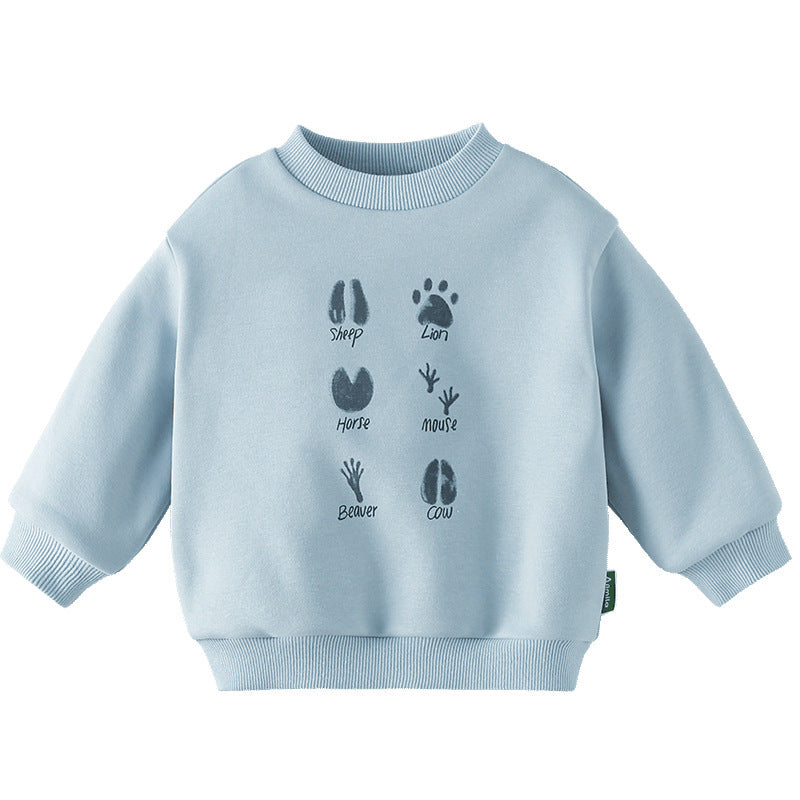 Kuscheliger Winter-Sweater mit Cartoon-Motiv – für kleine Entdecker*innen