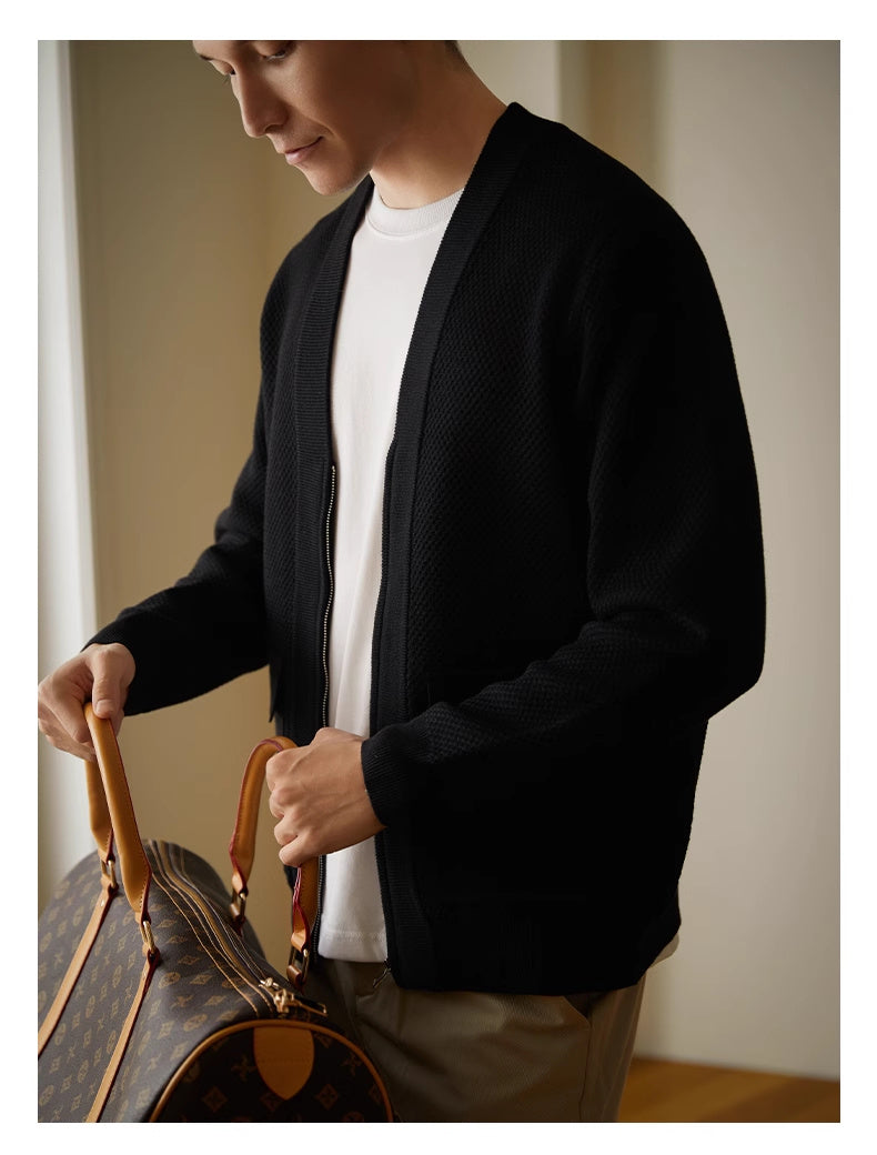 Strick-Cardigan mit V-Ausschnitt – Eleganter Style für kühle Tage