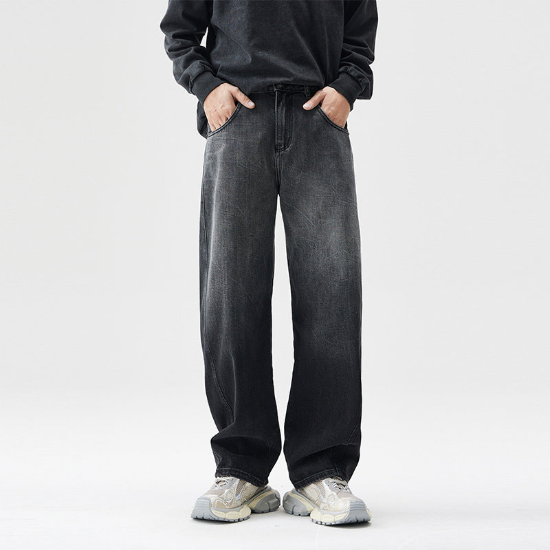 Herren Weite High Street Hose – American Style Wide Leg Pants für Urban Looks