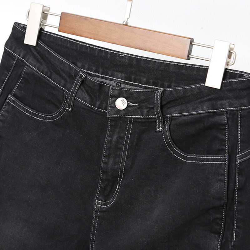 Damen Jeans– Weite Beinform, High Waist & elastischer Komfort