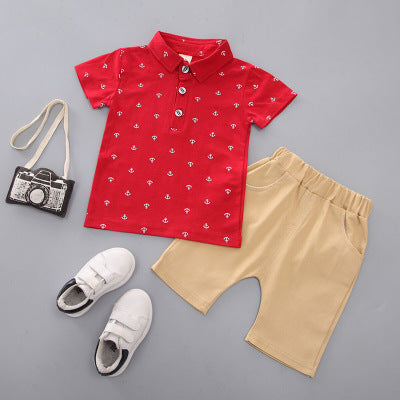 Maritimer Look für kleine Abenteurer – Kinder-Set mit Ankerprint