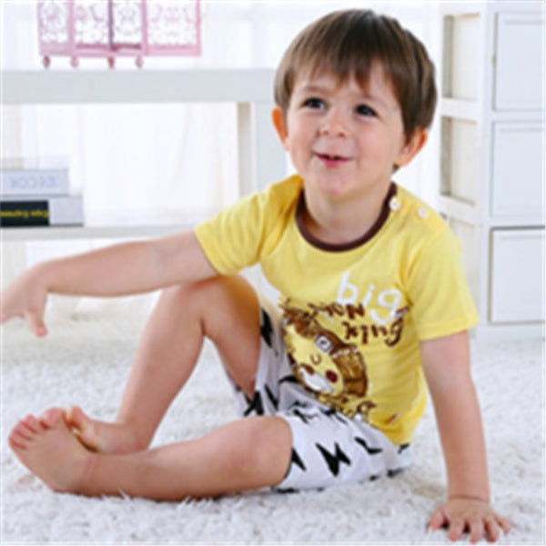 2-teiliges Sommer-Set für Kinder – T-Shirt & Shorts mit Cartoon-Motiv