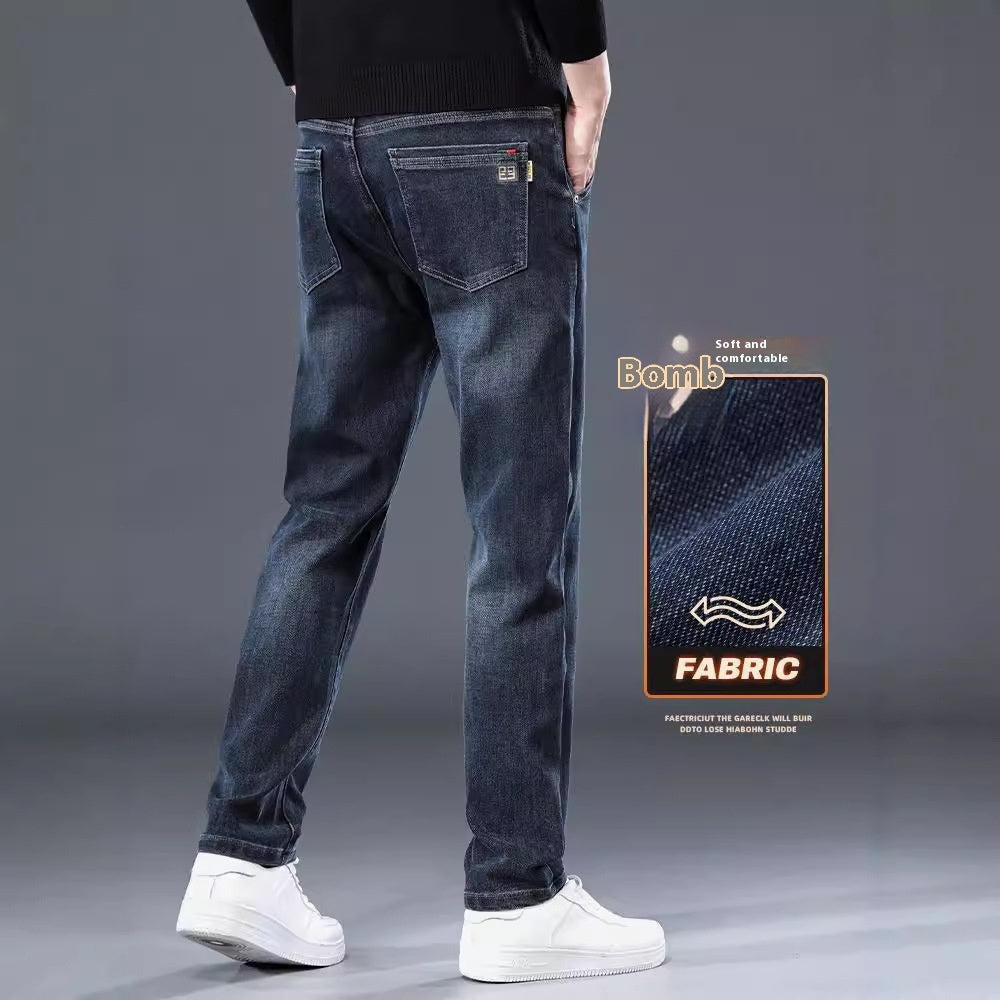 Herren Leichte Casual-Hose – Slim Straight Fit – Luftig & Bequem für Frühling & Sommer