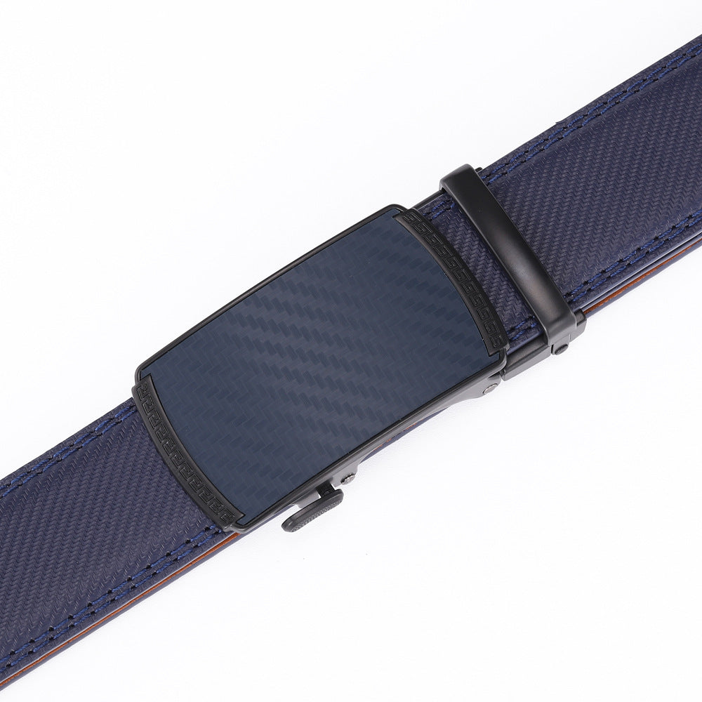 Herren Leder-Gürtel mit Automatikschließe – Eleganter Businessgürtel 110–125 cm
