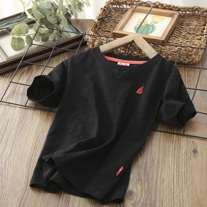Leichtes Basic-T-Shirt für Kinder – ideal für warme Tage