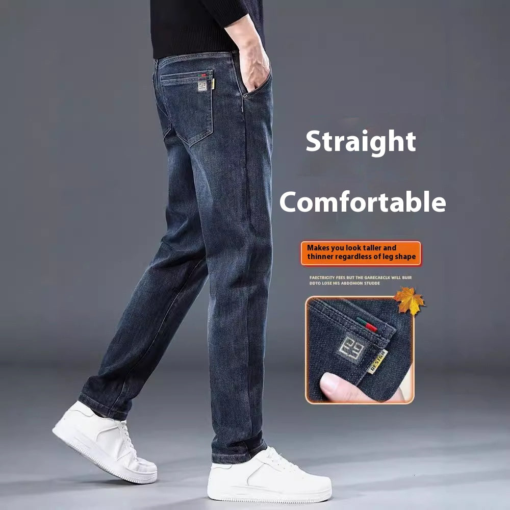 Herren Leichte Casual-Hose – Slim Straight Fit – Luftig & Bequem für Frühling & Sommer