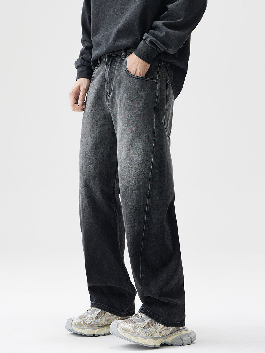 Herren Weite High Street Hose – American Style Wide Leg Pants für Urban Looks