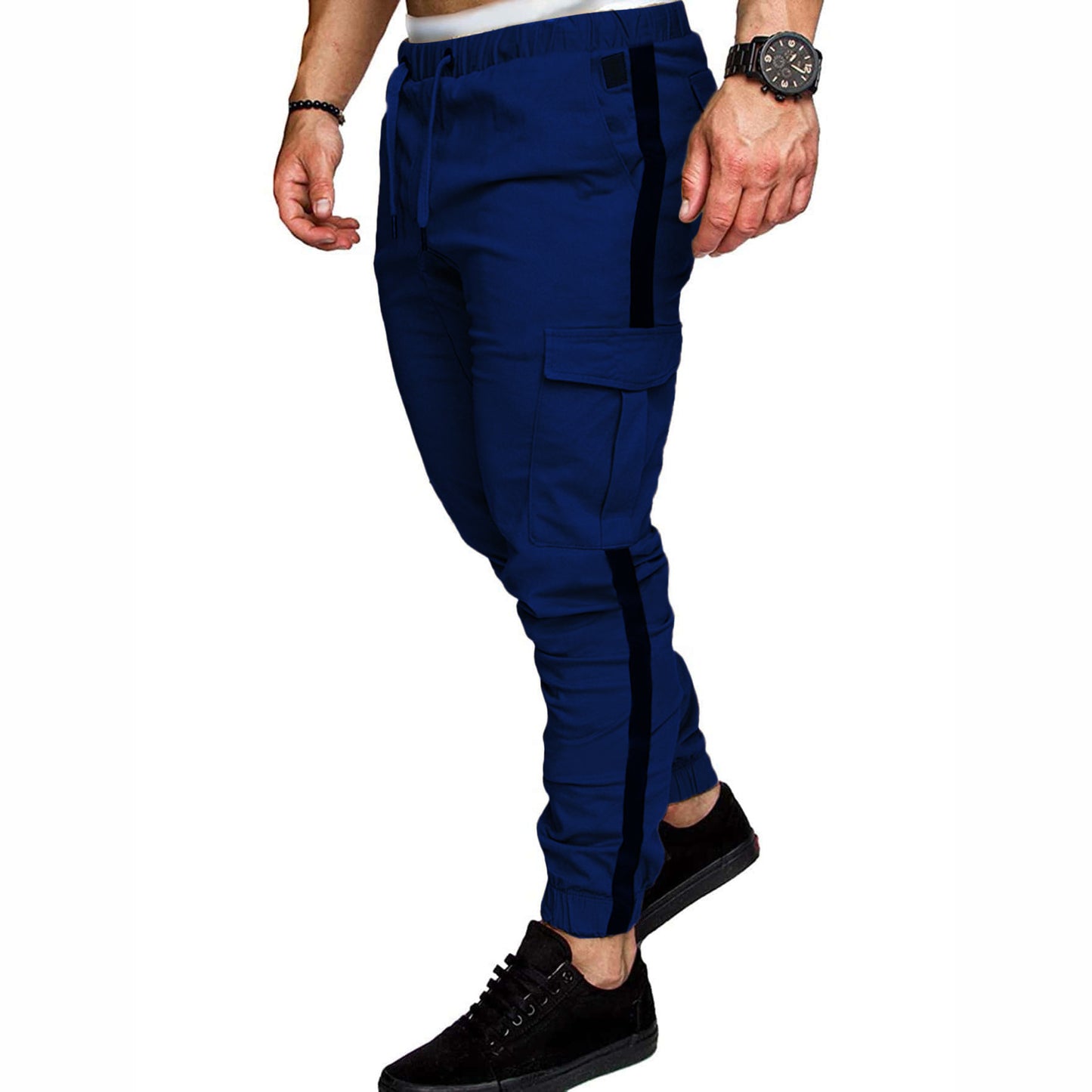Herren Sporthose mit Geradem Bein – Lockerer Schnitt & Farbdetails – Bequem für Alltag & Freizeit