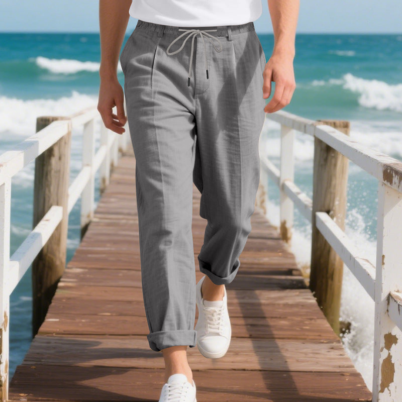 Herren Sommerhose aus Leinen – Leicht, atmungsaktiv & stylisch mit geradem Schnitt