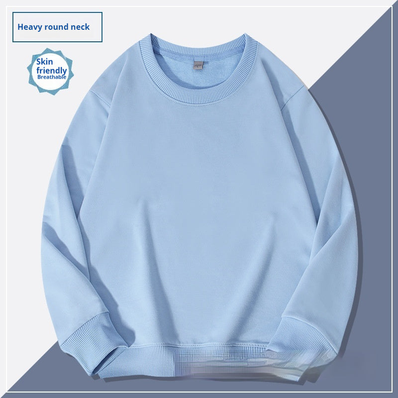 Schlichter Herren Hoodie mit Rundhalsausschnitt
