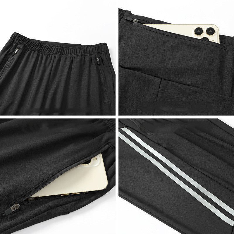 Herren Trainingshose mit Taschen – Atmungsaktive Sporthose für Laufen & Fitness, Frühling/Sommer