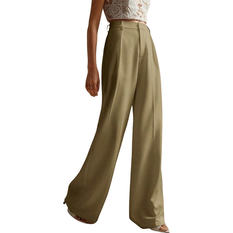 Weite Damen-Hose mit geradem Bein