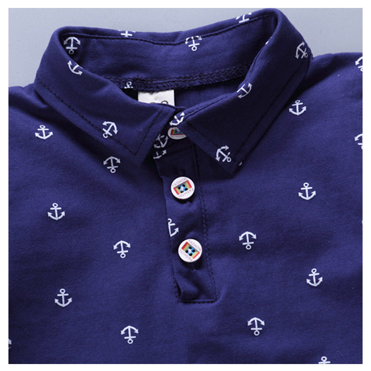 Maritimer Look für kleine Abenteurer – Kinder-Set mit Ankerprint
