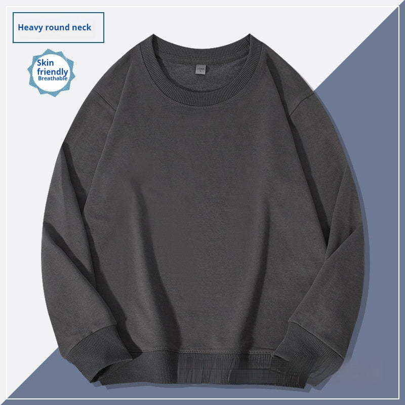 Schlichter Herren Hoodie mit Rundhalsausschnitt