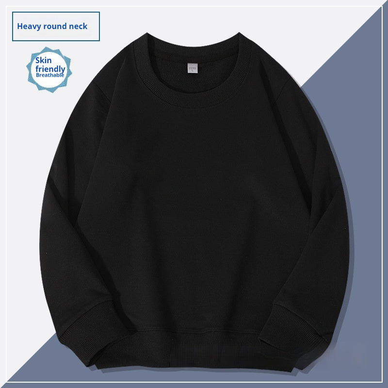 Schlichter Herren Hoodie mit Rundhalsausschnitt