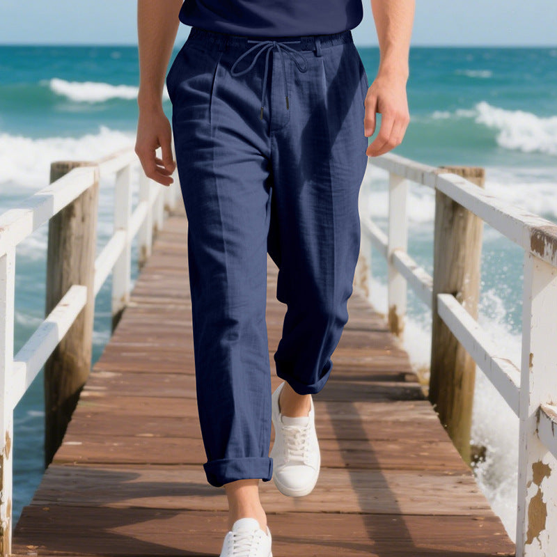 Herren Sommerhose aus Leinen – Leicht, atmungsaktiv & stylisch mit geradem Schnitt