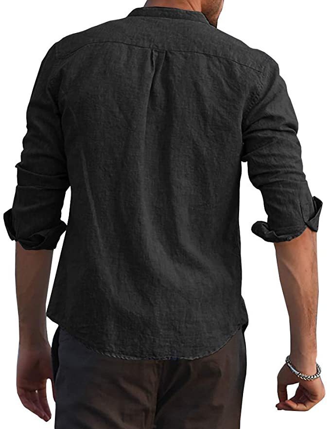 Leichtes Sommer-Hemd für Herren – Langer Strickmantel mit langen Ärmeln, schlicht & stilvoll