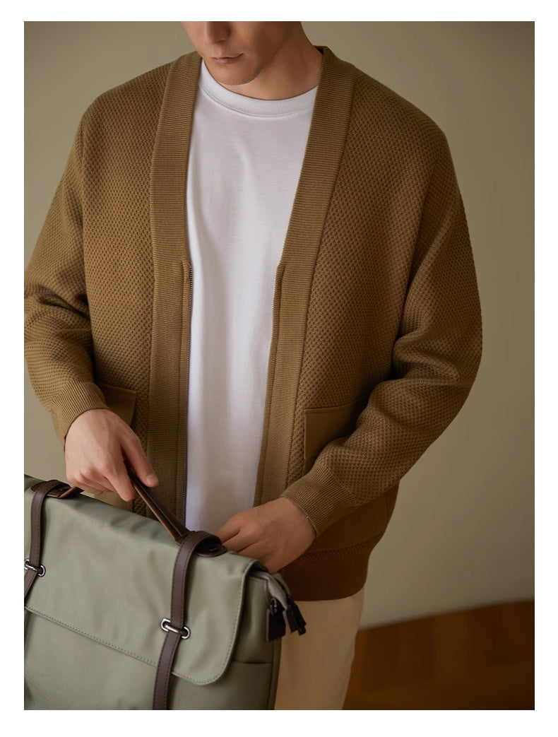 Strick-Cardigan mit V-Ausschnitt – Eleganter Style für kühle Tage
