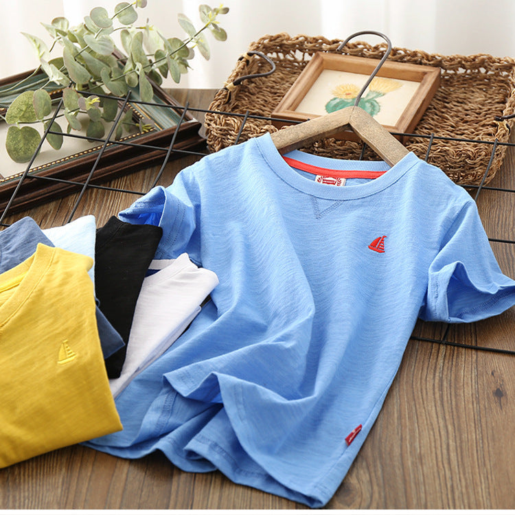 Leichtes Basic-T-Shirt für Kinder – ideal für warme Tage