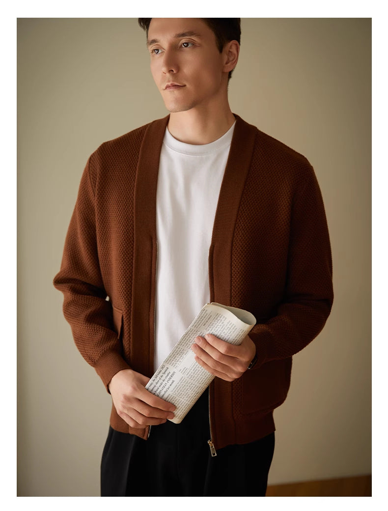 Strick-Cardigan mit V-Ausschnitt – Eleganter Style für kühle Tage
