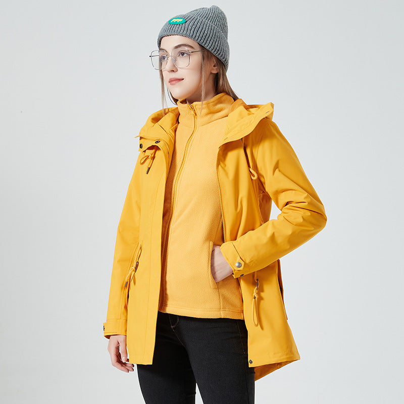 3-in-1 Damenjacke mit Kapuze