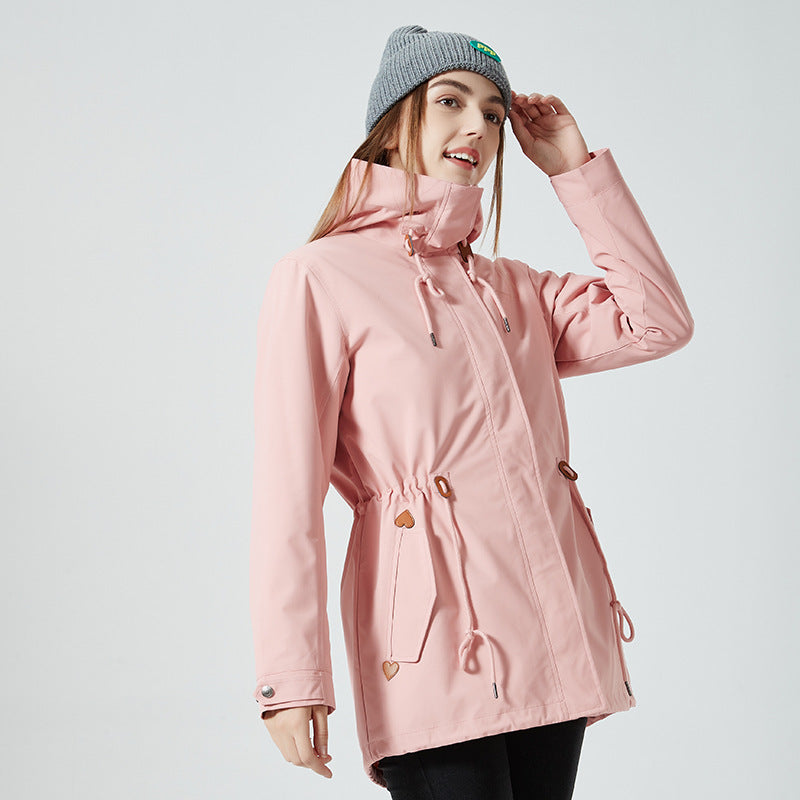 3-in-1 Damenjacke mit Kapuze
