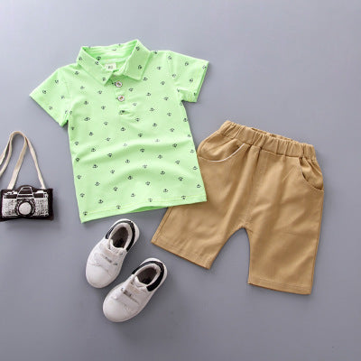 Maritimer Look für kleine Abenteurer – Kinder-Set mit Ankerprint