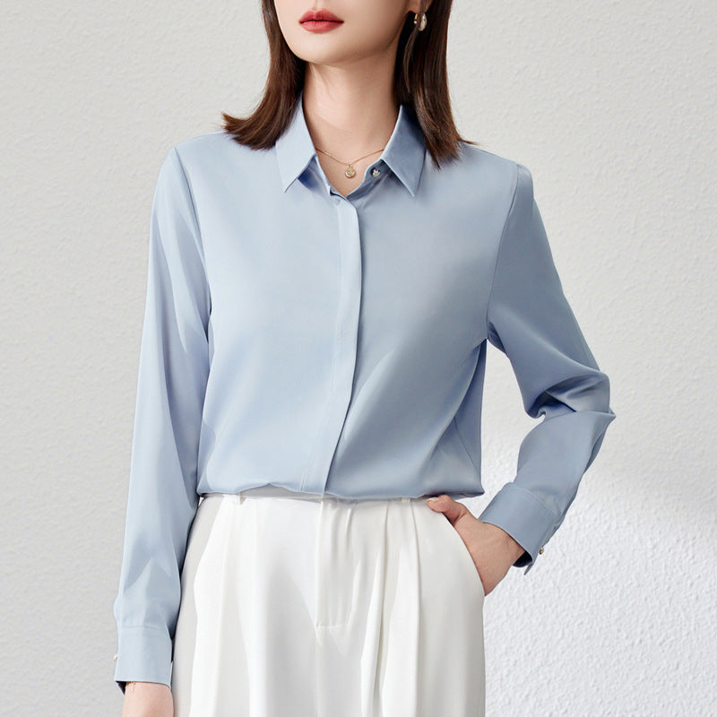 Elegantes Satinshirt