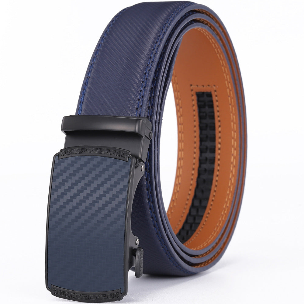 Herren Leder-Gürtel mit Automatikschließe – Eleganter Businessgürtel 110–125 cm