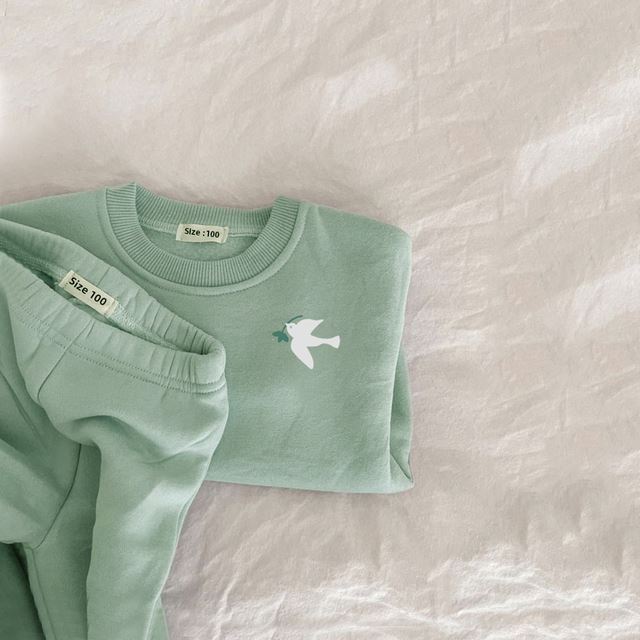 2-teiliges Baby-Winterset – Pullover & Hose mit Stickerei