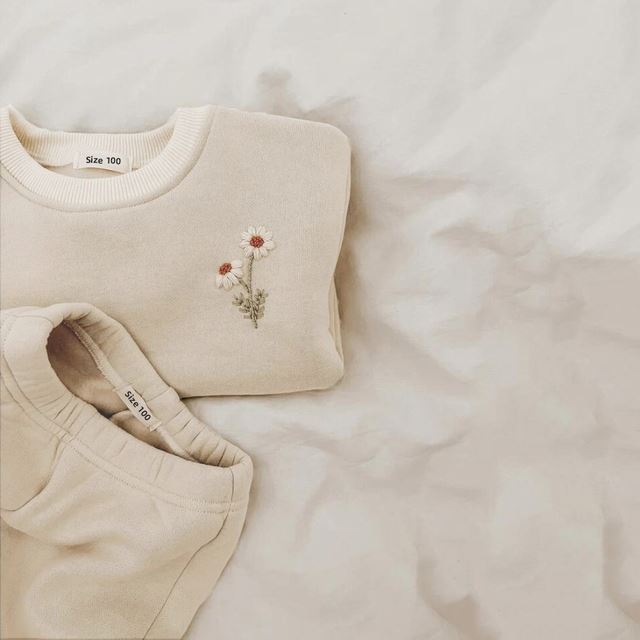 2-teiliges Baby-Winterset – Pullover & Hose mit Stickerei