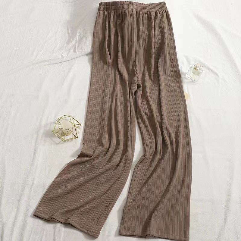 Trend-Ripp-Hose Damen – Weit geschnittene High-Waist Hose mit Gummibund & Kordelzug