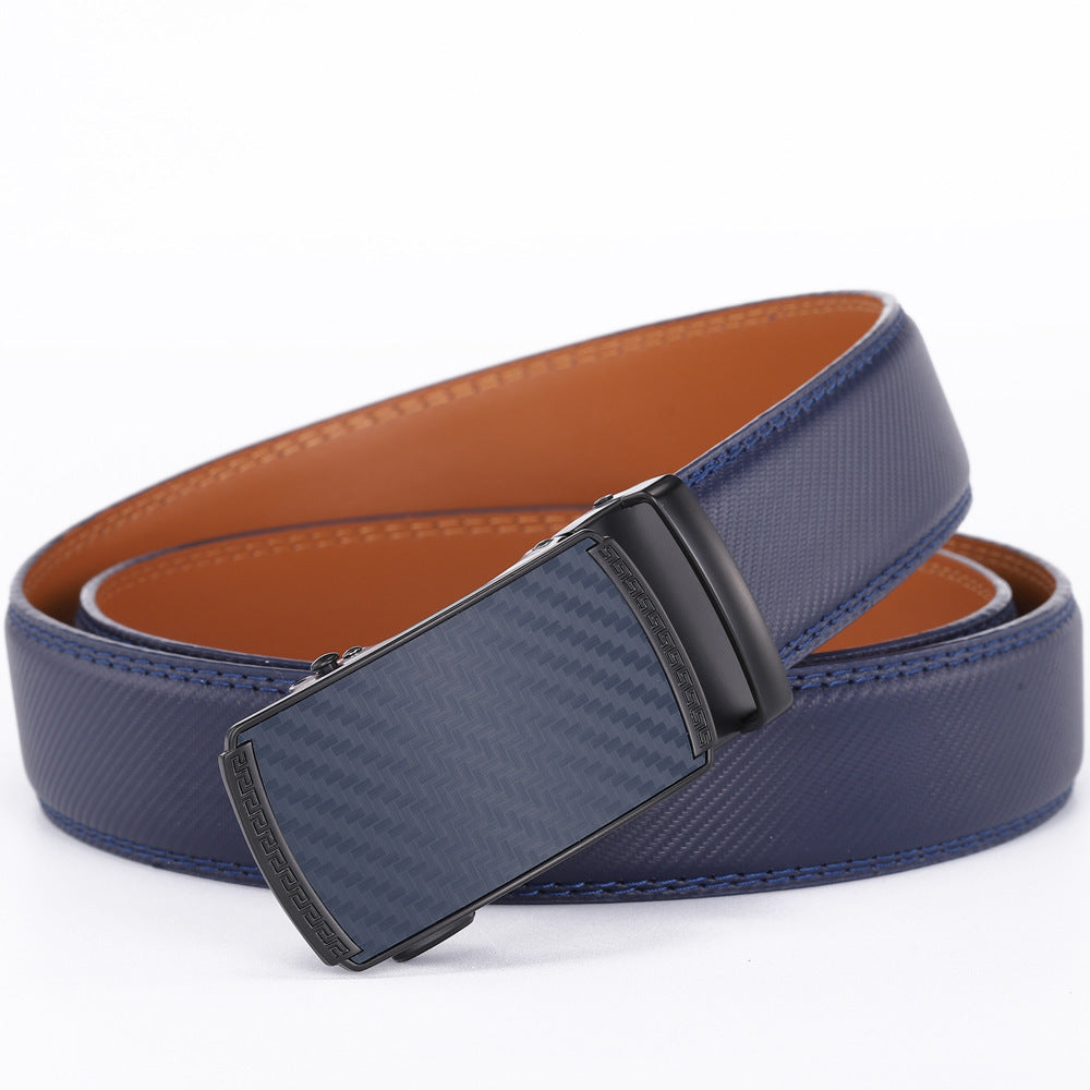 Herren Leder-Gürtel mit Automatikschließe – Eleganter Businessgürtel 110–125 cm