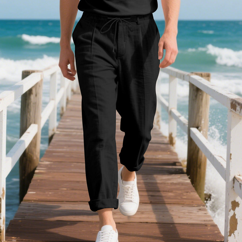 Herren Sommerhose aus Leinen – Leicht, atmungsaktiv & stylisch mit geradem Schnitt
