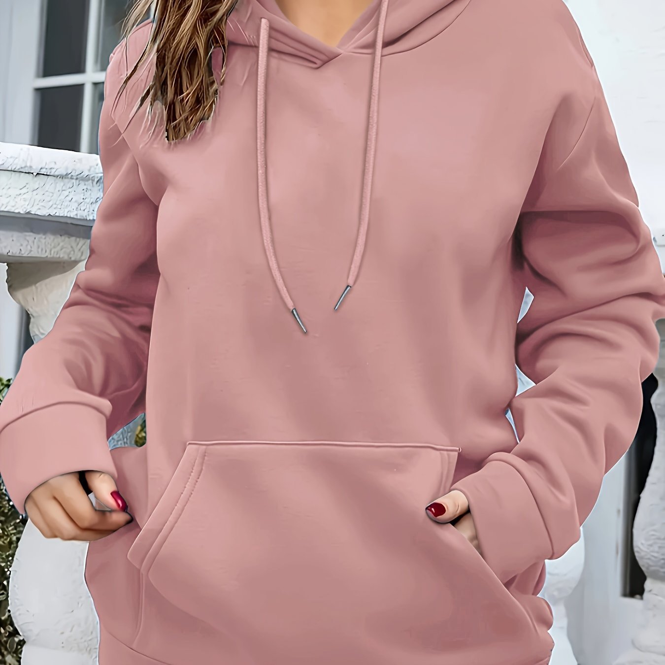 Damen-Kapuzen– Pullover Trendmuster trifft Komfort