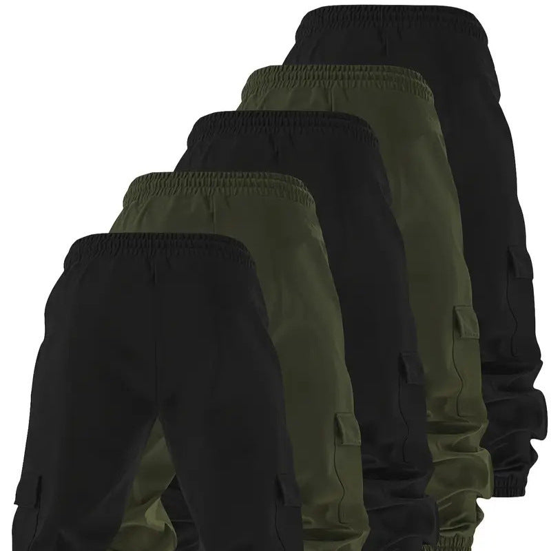 Herren Cargohose mit mehreren Taschen – Tapered Workwear Pants für Alltag & Freizeit