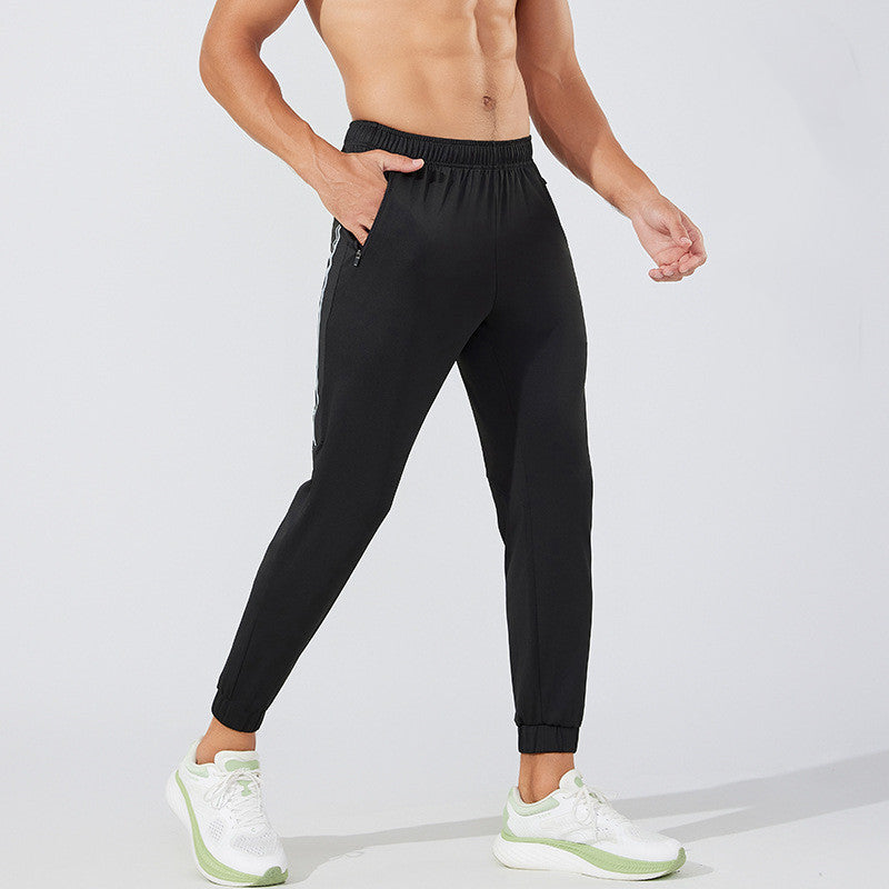 Herren Trainingshose mit Taschen – Atmungsaktive Sporthose für Laufen & Fitness, Frühling/Sommer